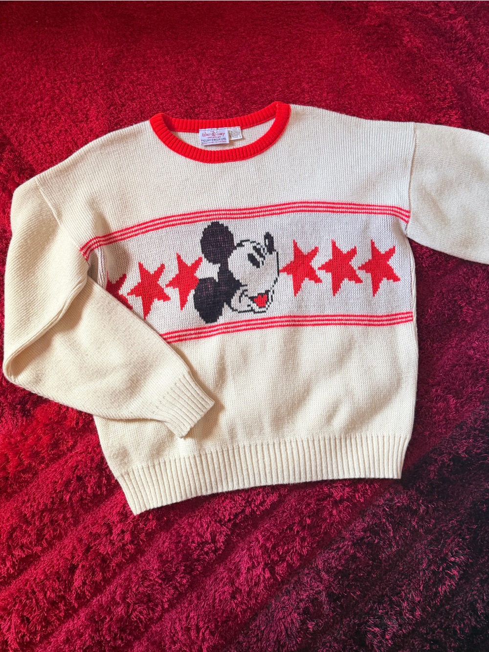 VINTAGE 1970s Cliff Engle Ltd. Disney Sweater